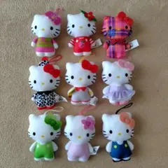 ハローキティ ぬいぐるみストラップ　ハッピーセット