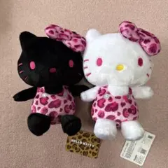 Hello Kitty ぬいぐるみ ヒョウ柄 2体セットのサムネイル