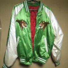 虎刺繍スカジャン 緑　横須賀