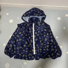 Moujonjon ネイビー花柄ジャケット 120