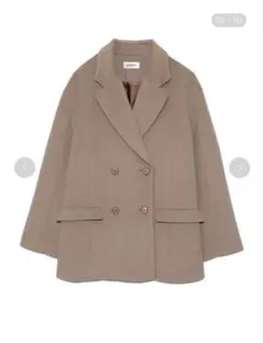 SNIDEL ベージュ ダブルブレスト チェスターコート