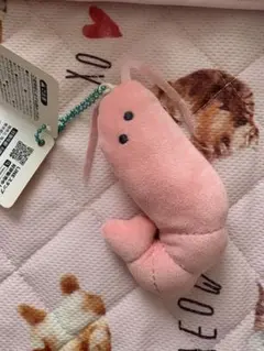 つぶらな瞳の水族館　ぬいぐるみ　キーホルダー　エビ