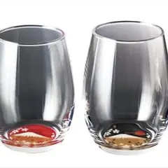紀州塗り ぬりもん de Verre ダルマグラス 蒔絵 富士山 2個　日本製