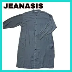 JEANASIS ペイズリー柄 ブルー　長袖シャツ
