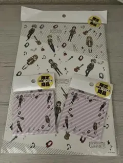 覆面系ノイズ　ノート１冊　付箋2 セット