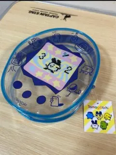 バンダイ たまごっち ポーチ クリアブルー　みみっち　サンキューマート