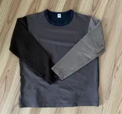 TAKEO KIKUCHI ブラウン パネルデザイン トレーナー サイズ4