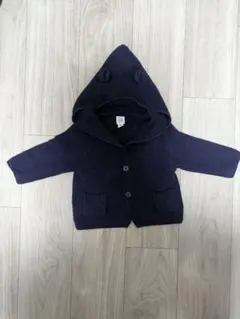 baby GAP フード付きカーディガン 6-12ヶ月 ネイビー