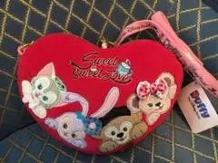 香港ディズニーランド！ダッフィーフレンズ♡ハート形ポーチ ポシェット