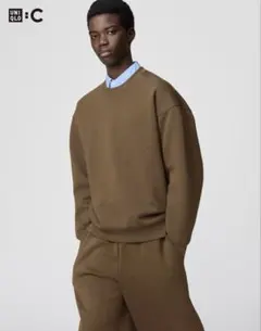 UNIQLO C オーバーサイズスウェットシャツ　ブラウン　美品