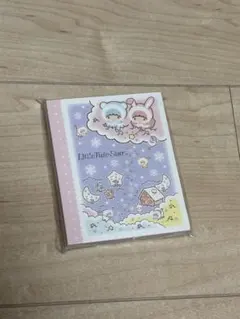 サンリオ　キキララ　リトルツインスターズ　クマウサ　ブック形メモ　レトロ　レア