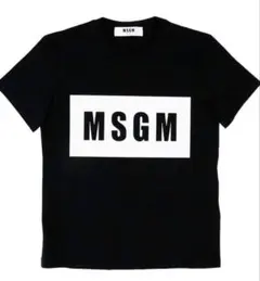 MSGM ボックスロゴ Tシャツ ブラックのサムネイル