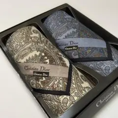 未使用品Christian Dior ペイズリー柄ハンカチ 2枚
