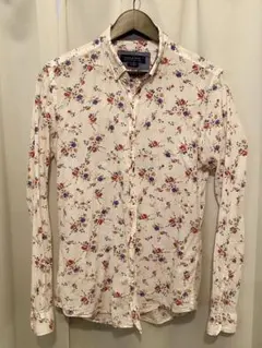ZARA MAN 花柄スリムフィットシャツ　オシャレ