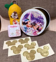 ディズニー クリスマス２０１７空き缶 ポーチセット