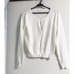 ◾︎LODISPOTTO  パールカーディガン オフホワイト