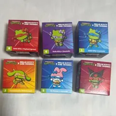 【新品】アメリカ発売サンリオx タートルズ　フィギュア　6体