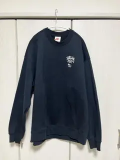 NIKE STUSSY クルーネック スウェット ブラック M - メルカリ
