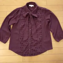 groveブラウスヴォルドー色Mサイズ