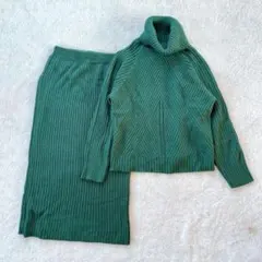 処分価格【シーイン】SHEIN ニット セットアップ グリーン