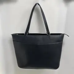 【ほぼ未使用】ORIHICA 本革 トートバッグ ネイビー A4収納可