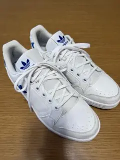 adidas originals スニーカー 白×青 27.5cm トレフォイル
