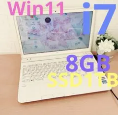 Windows11✨SSDで快適☘️大容量カメラ付すぐ使えるノートパソコン