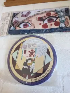 「鬼滅の刃」フラットポーチ　宇髄天元　音柱　チケット　マスクケース　デカンバッチ