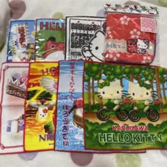はろうきてぃ　ハローキティ　ハンカチご当地　8枚セット