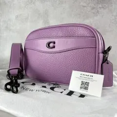 ✨美品✨コーチ　ジェイミー　カメラバッグ　2way レザー　ブルー COACH コーチ レザー 2WAY ハンドバッグ ショルダーバッグ ライト