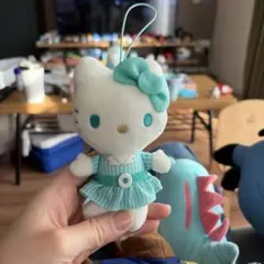 ハローキティ ストライプドレス ぬいぐるみ
