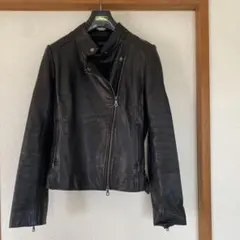 極美品 バーニーズニューヨーク レザージャケット 毛皮 ラムレザー 38 M 極美品 バーニーズニューヨーク レザージャケット 毛皮 ラムレザー 38