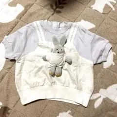 Cottoli ぬいぐるみ付きトップス 80cm バースデイ 半袖