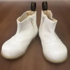 【petit main】 サイドゴアブーツ　　　　　ホワイト　16cm