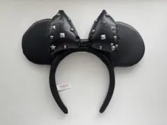 ディズニー カチューシャ レザー リボン