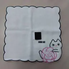 ANNA SUI 猫とバラのタオルハンカチ