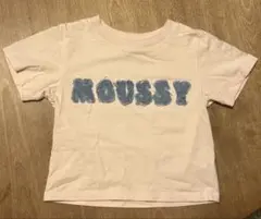 MOUSSY フリンジ デニム ロゴ Tシャツ 半袖 【Y2K】のサムネイル
