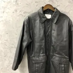 90s ROBO ブラック カウレザー シングルライダース M 牛革 カウスキンのサムネイル