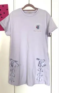 美品⭐︎メゾピアノジュニア　リボン付きワンピース 薄紫　140