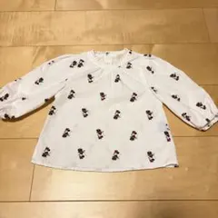ミニーマウス プリント ブラウス 100cm