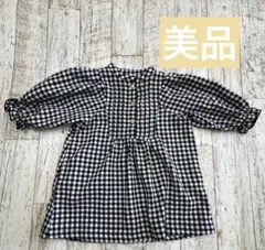 美品　アプレレクール　ワンピース　チェック柄　子ども服　100