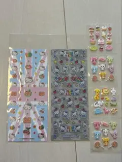 平成　ハローキティ シール当時物 平成感のあるもちもち・マシュマロ風シール