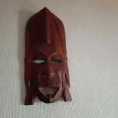 アフリカンマスク 木製彫刻 - メルカリ