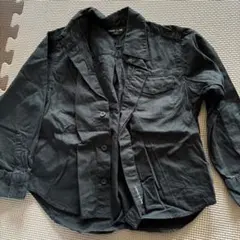 COMME CA ISM ブラック長袖シャツ 100cm