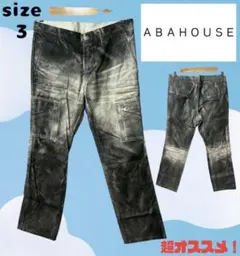ABAHOUSE｜アバハウス　ペイントカーゴパンツ　ブラック系　3　超お洒落！のサムネイル
