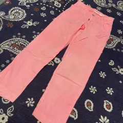 H&M 目立つ蛍光ピンクのパンツ 128cm