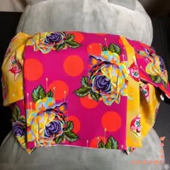 【エキセントリック・ローズ＆キャット】大人の兵児帯 半幅