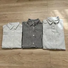 UNIQLO キッズ　チェックシャツ　3点セット