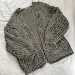 エモダ　EMODA ニットカーディガン　　カーキ　フリーサイズ