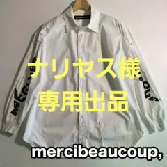 mercibeaucoup 長袖シャツ シャツジャケット シャツアウター F 白